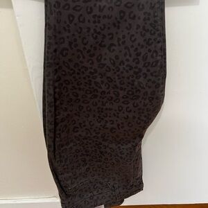 NYDJ Dark Leopard Print Trousers
